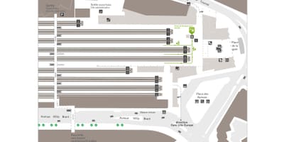 France_ regions. kgm ที่สถานีรถไฟบนแผนที่